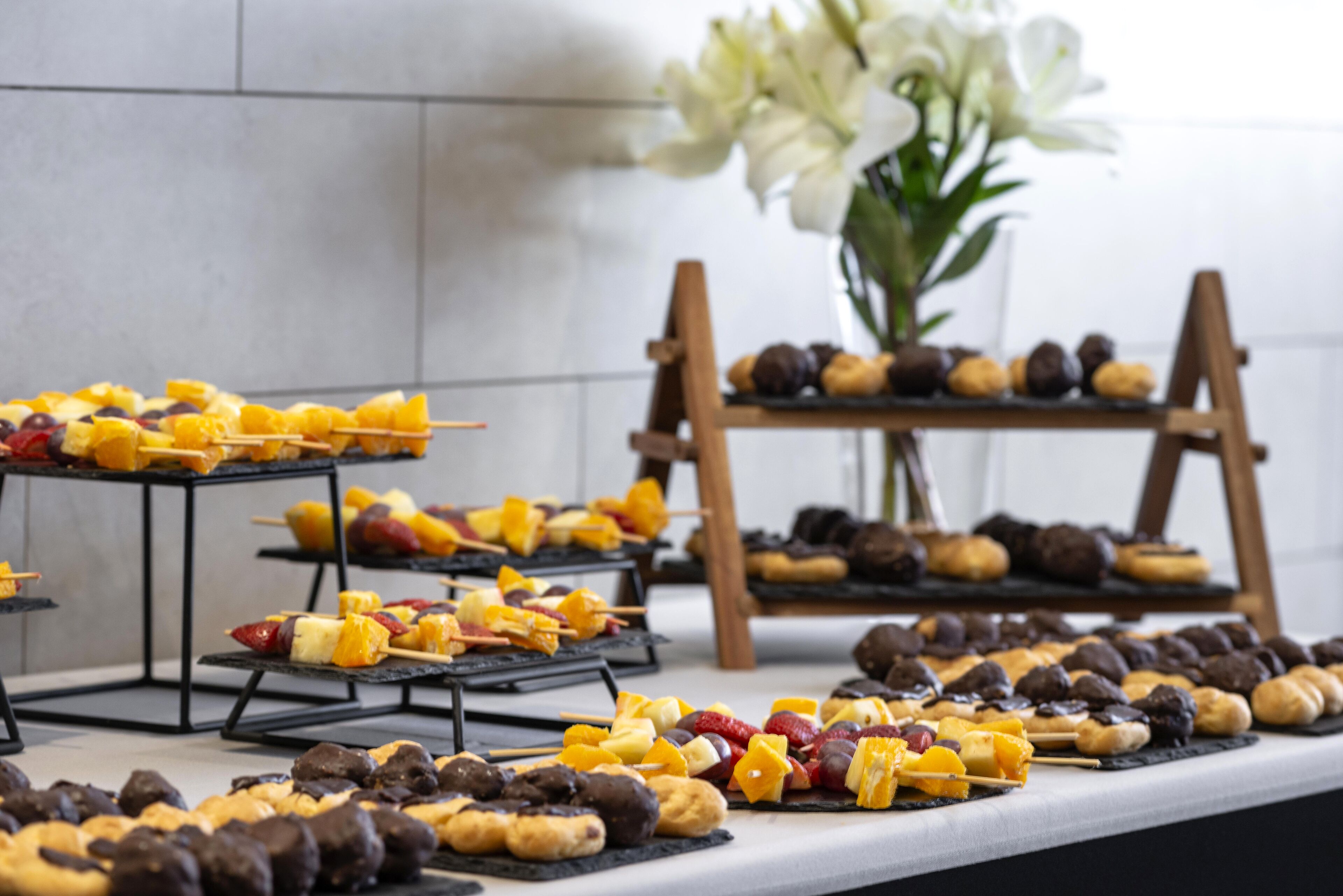 daily buffet breakfast (clp 15900 per person)