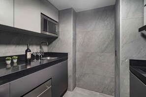 Minibar, in-room safe, desk, laptop workspace