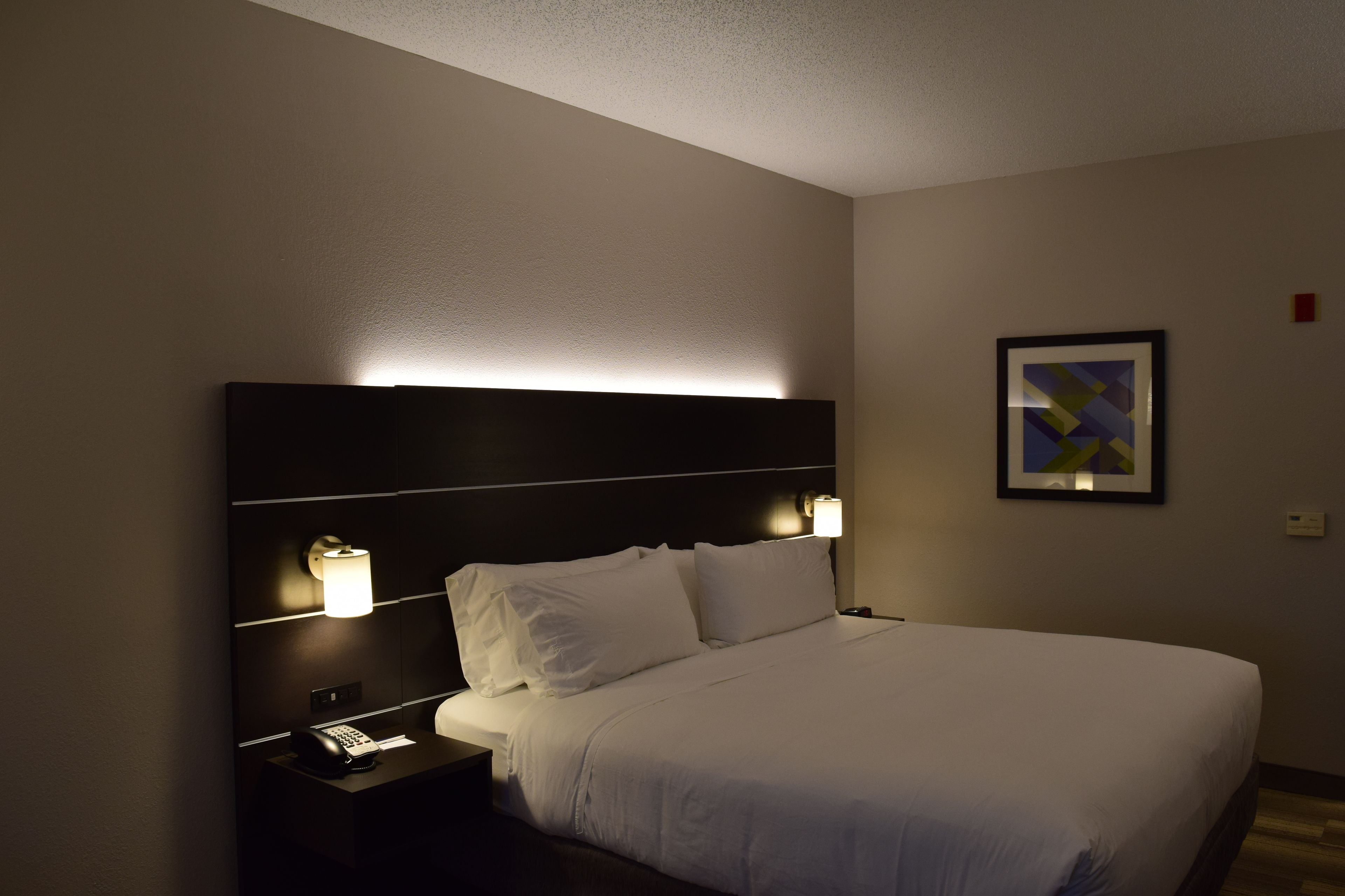 Standard Room, 1 King Bed, Accessible (Communications, Mobil, Roll-In Shower) | Desk, laptop workspace, blackout drapes, iron/ironing board