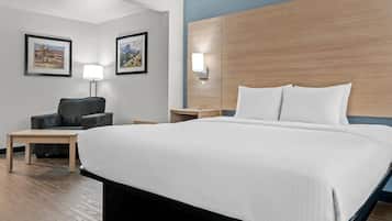 Bureau, fer et planche à repasser, Wi-Fi gratuit, réveils