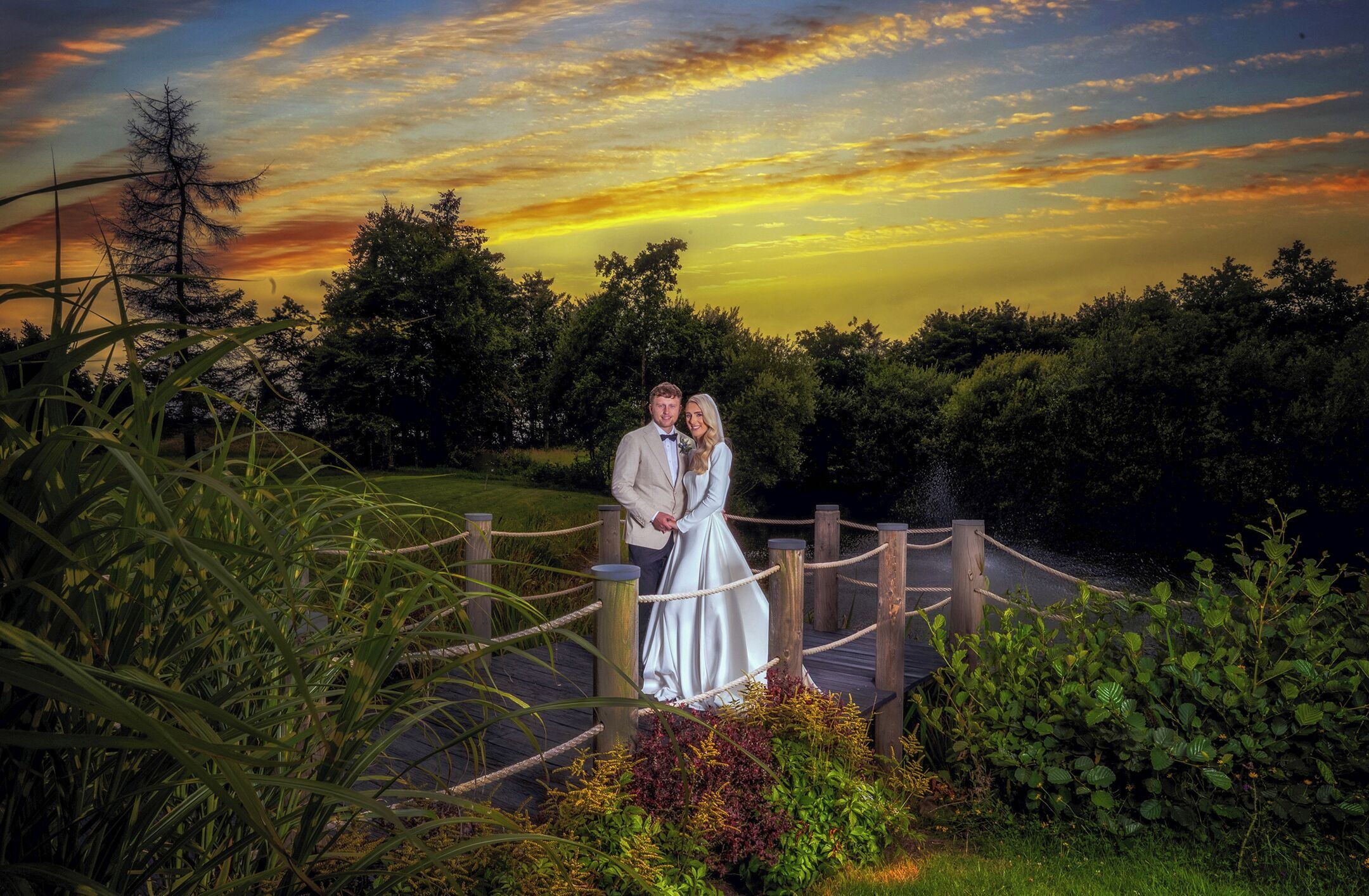 outdoor wedding area