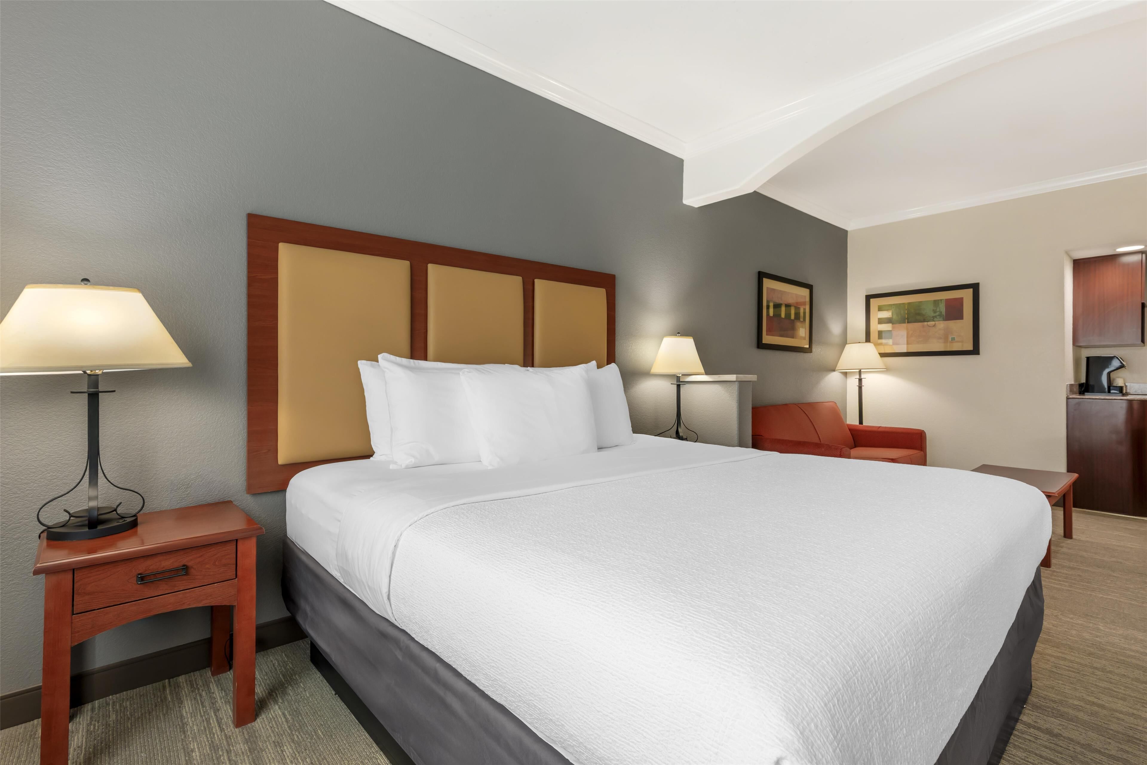 suite, 1 king bed, non smoking, refrigerator & microwave (with single sofabed) | in-room safe, iron/ironing board, free cots/infant beds, rollaway beds