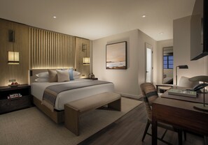King | Premium bedding, down comforters, pillowtop beds, blackout drapes - Stilwell Hotel (Carmel)