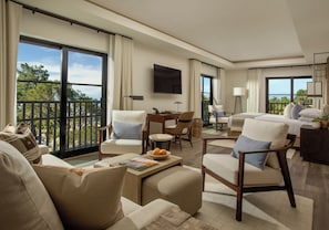 Carmel Bay Suite | Living area | Flat-screen TV