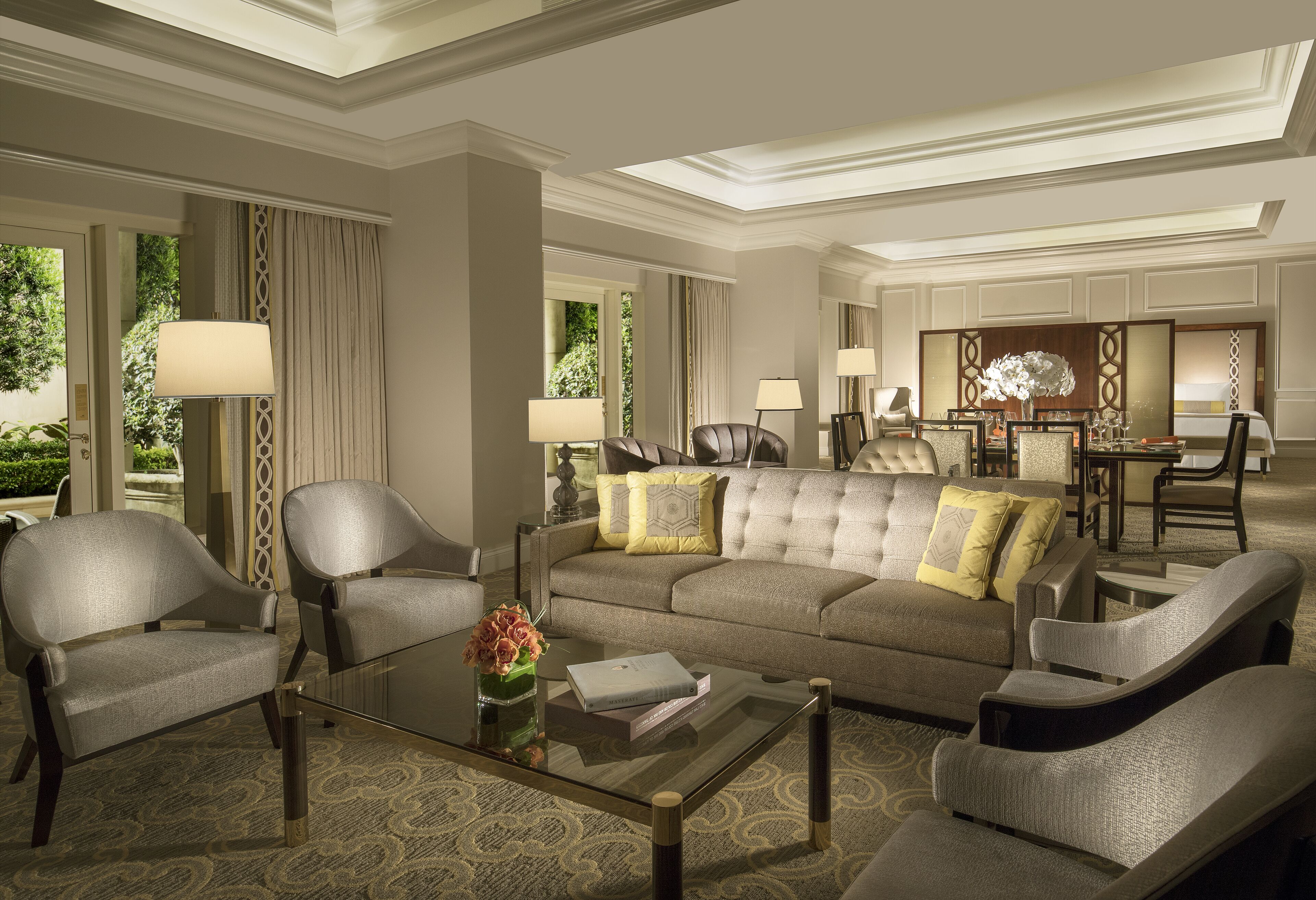 Verona Deluxe Suite | Living area | 55-inch flat-screen TV with cable channels, TV