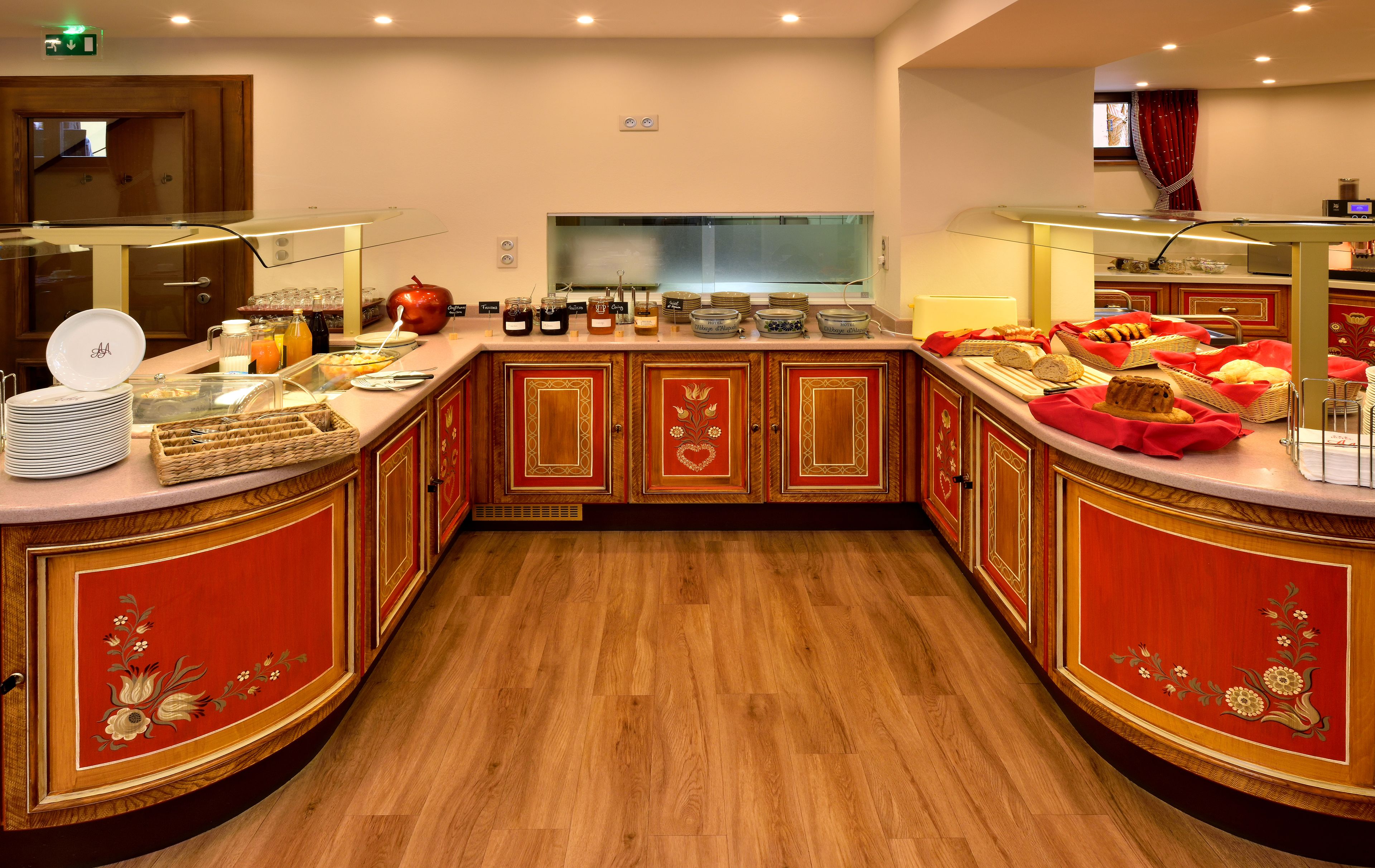 daily buffet breakfast (eur 15 per person)