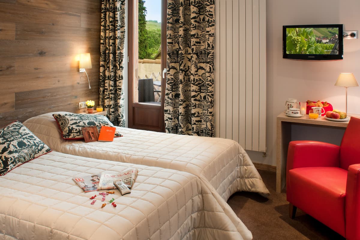 1 slaapkamer, een minibar, een bureau, gratis wifi