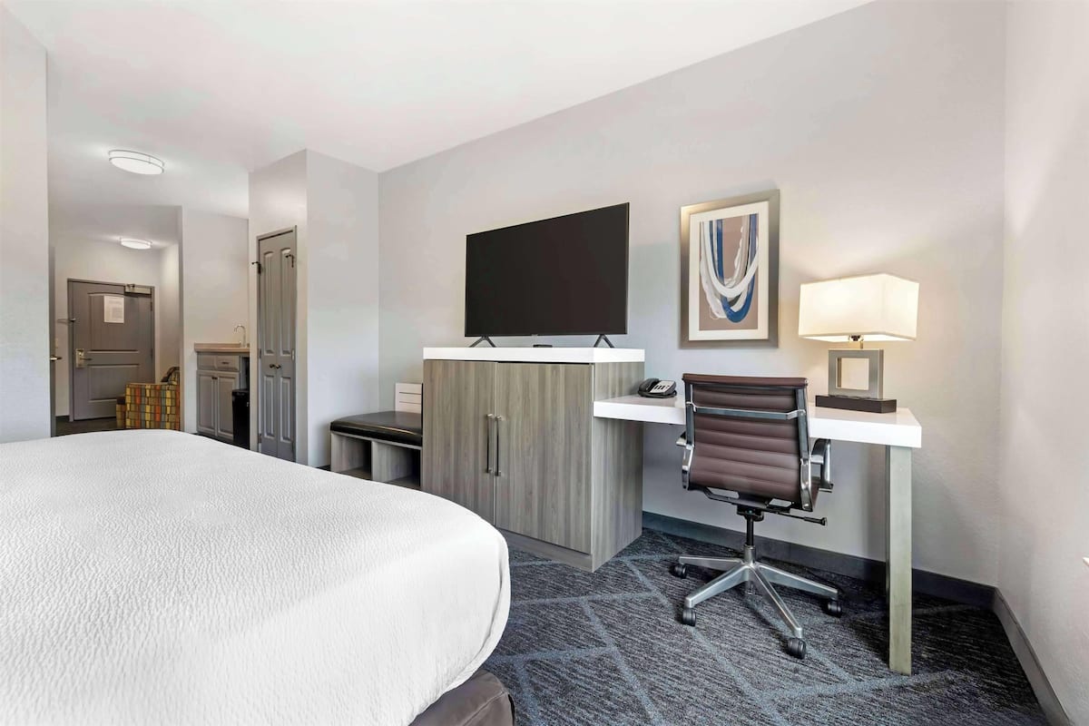 Suite, 1 King Bed, Non Smoking | Hypo-allergenic bedding available, desk, laptop workspace