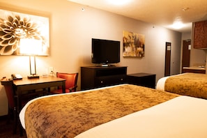 Standard Room, 2 Queen Beds, Non Smoking, Refrigerator & Microwave