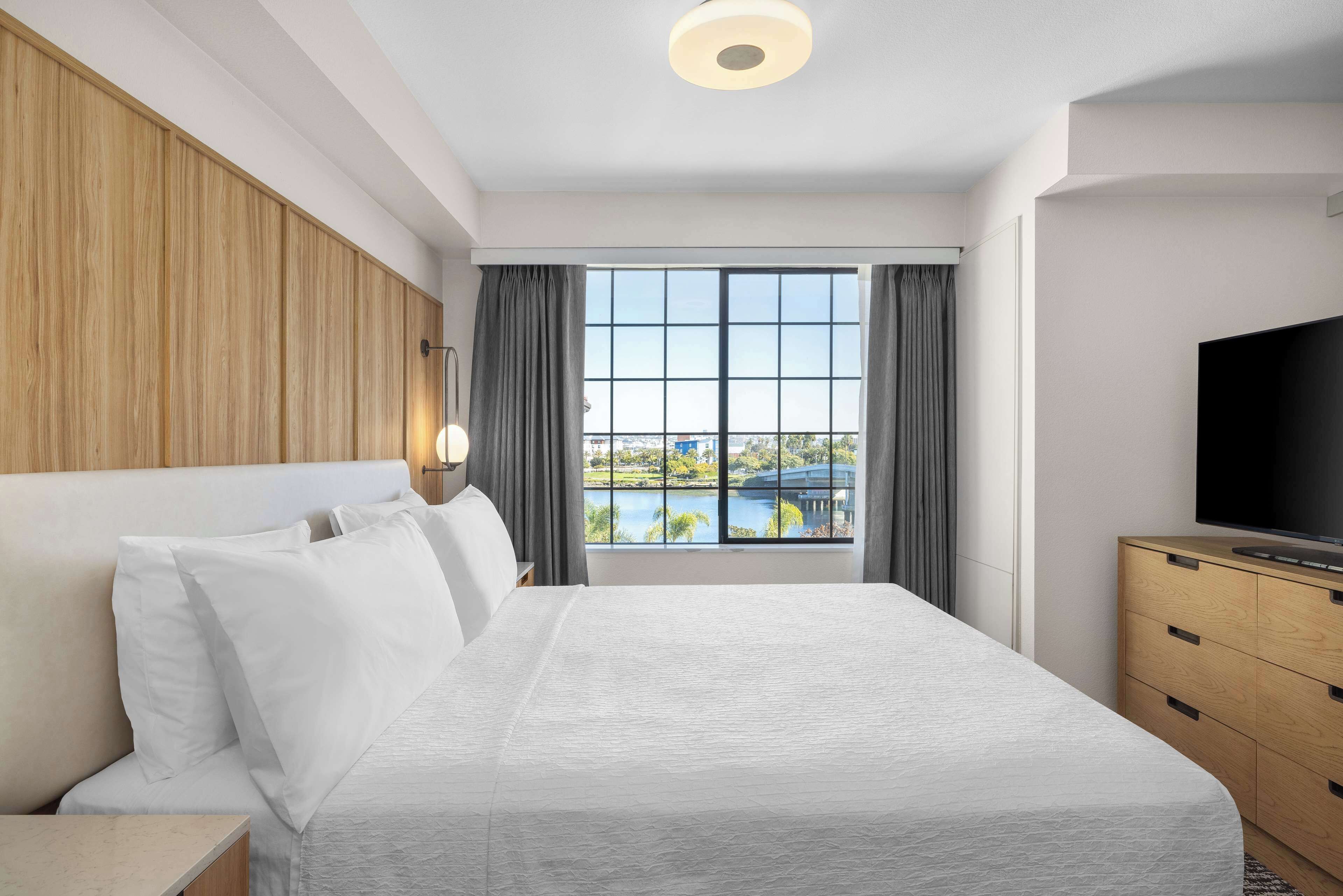 studio, bay view | premium bedding, in-room safe, blackout curtains, iron/ironing board