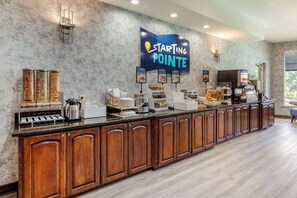 Free daily buffet breakfast 