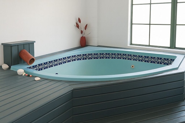 Private spa tub