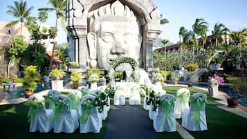 Espace mariage en plein air