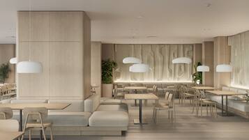 2 ravintolaa, joissa tarjoillaan aamiainen; kansainvÀlinen keittiö