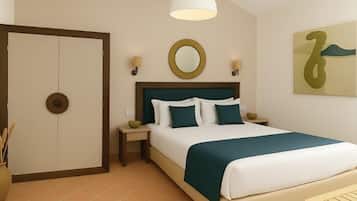 Minibar, in-room safe, desk, blackout curtains