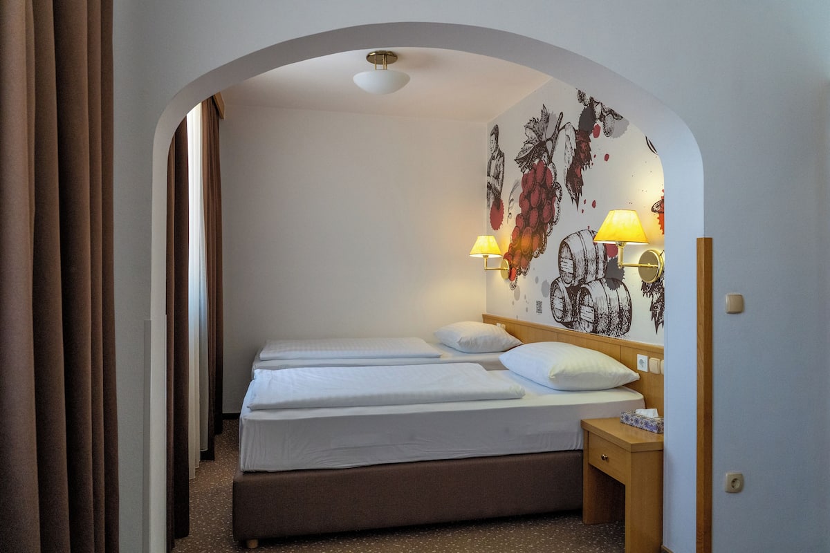 In-room safe, desk, blackout curtains, iron/ironing board