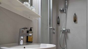 Free toiletries, hair dryer, bidet, towels