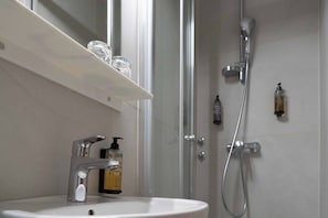 Free toiletries, hair dryer, bidet, towels