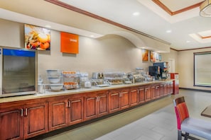 Free buffet breakfast
