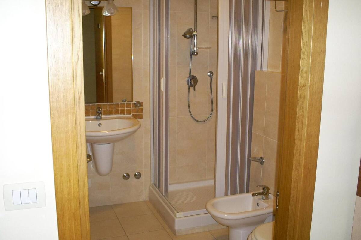 shower, free toiletries, hair dryer, bidet