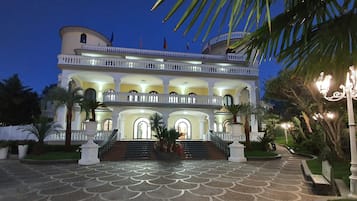 Front of property – evening/night