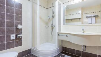 Free toiletries, hair dryer, slippers, towels