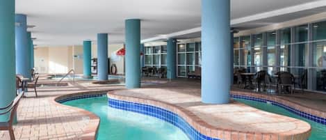 2 indoor pools, outdoor pool