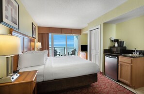 Oceanfront King Room | In-room safe, blackout drapes, iron/ironing board, free WiFi - Bay View Resort (Myrtle Beach)