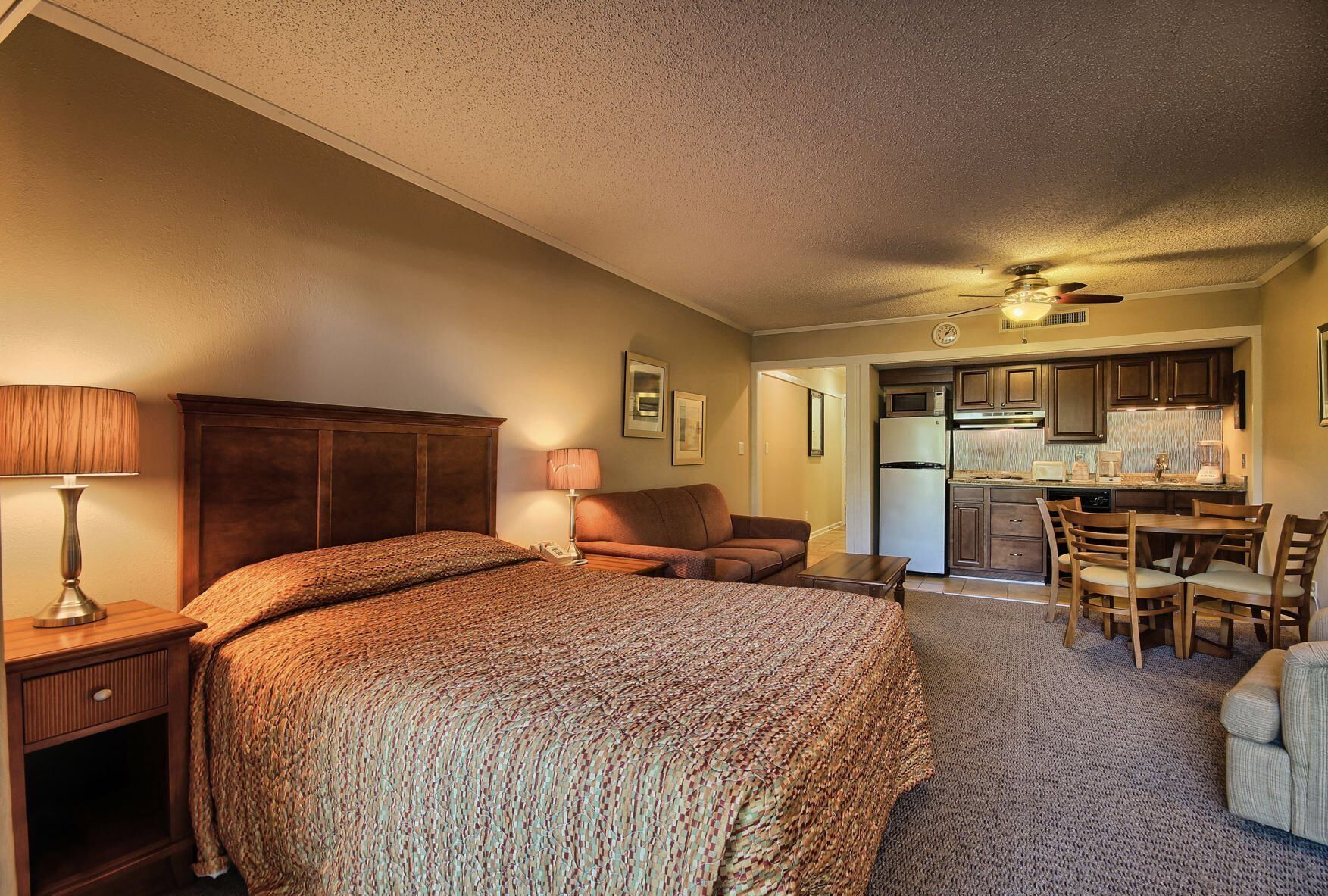 In-room safe, iron/ironing board, free wired internet, bed sheets
