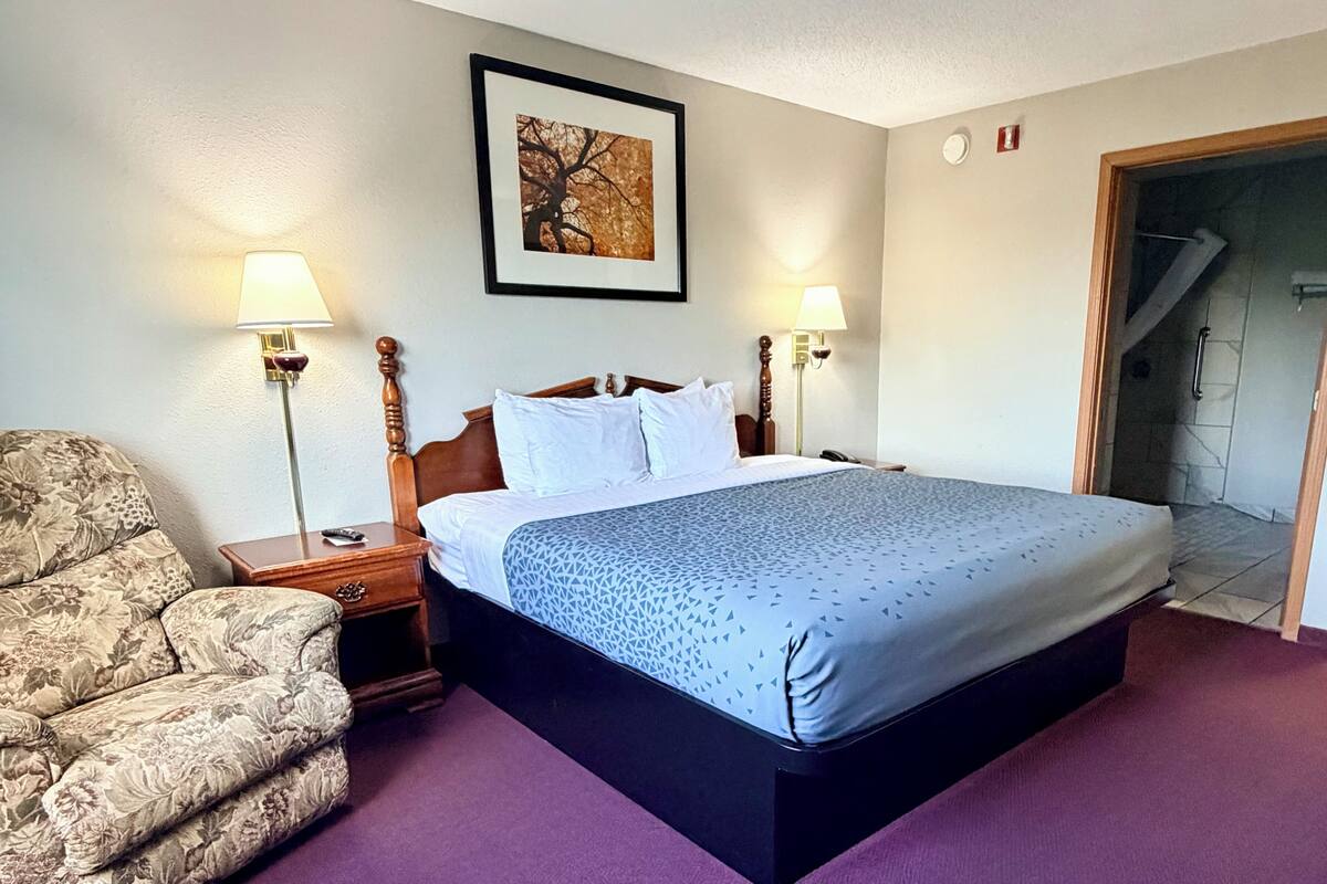 Standard Room, 1 King Bed, Non Smoking | 1 bedroom, premium bedding, blackout drapes, iron/ironing board