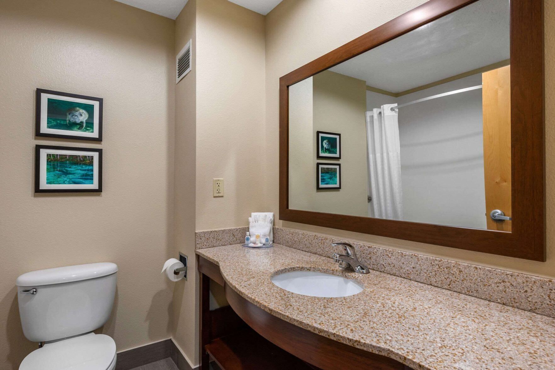 Bathroom | Free toiletries, hair dryer, towels, soap