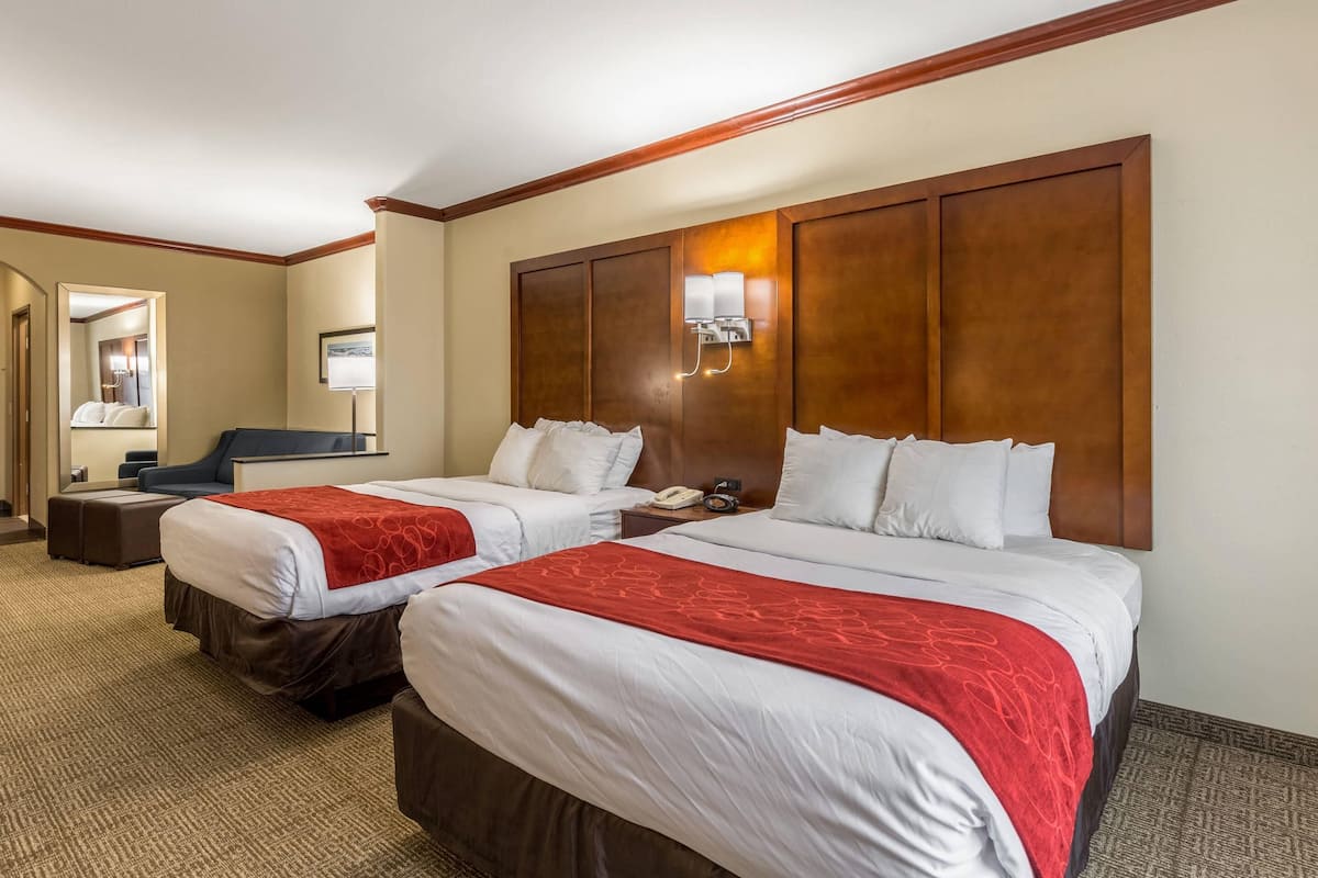Standard Suite, Non Smoking (2 Queen Beds & 1 Sofa Bed) | Egyptian cotton sheets, premium bedding, in-room safe, desk