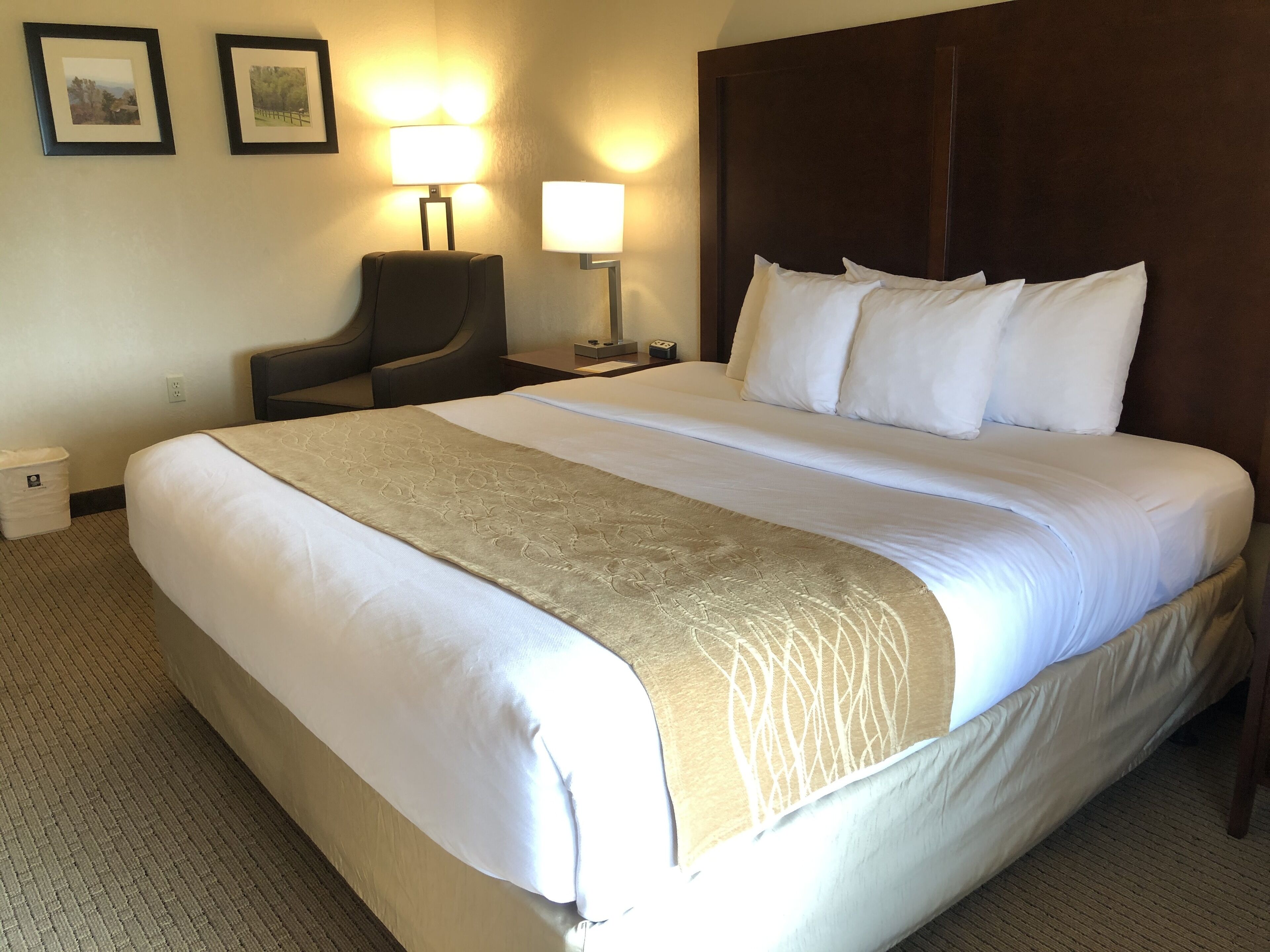 1 kamar tidur, brankas, meja kerja, dan kedap suara