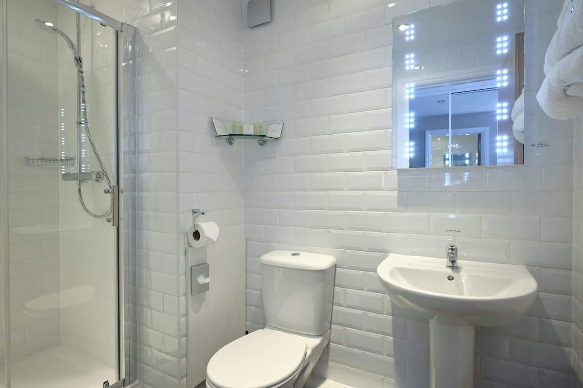 deluxe double room, canal view | bathroom | combined shower/bathtub, free toiletries, hair dryer, towels