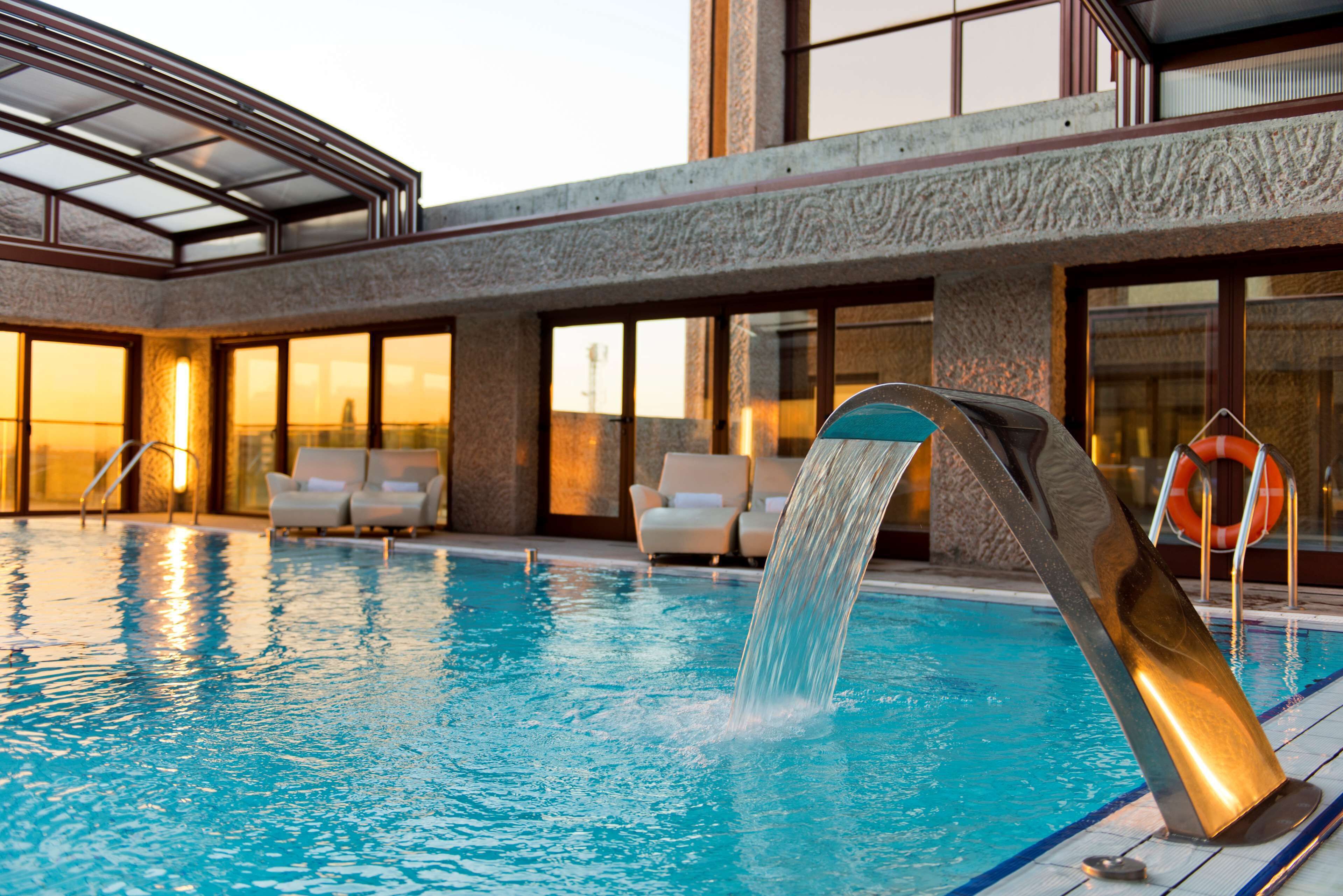 indoor pool, outdoor pool, open 4:00 pm to 8:00 pm, pool loungers