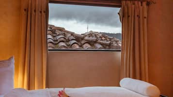 Premium bedding, down duvets, in-room safe, individually decorated