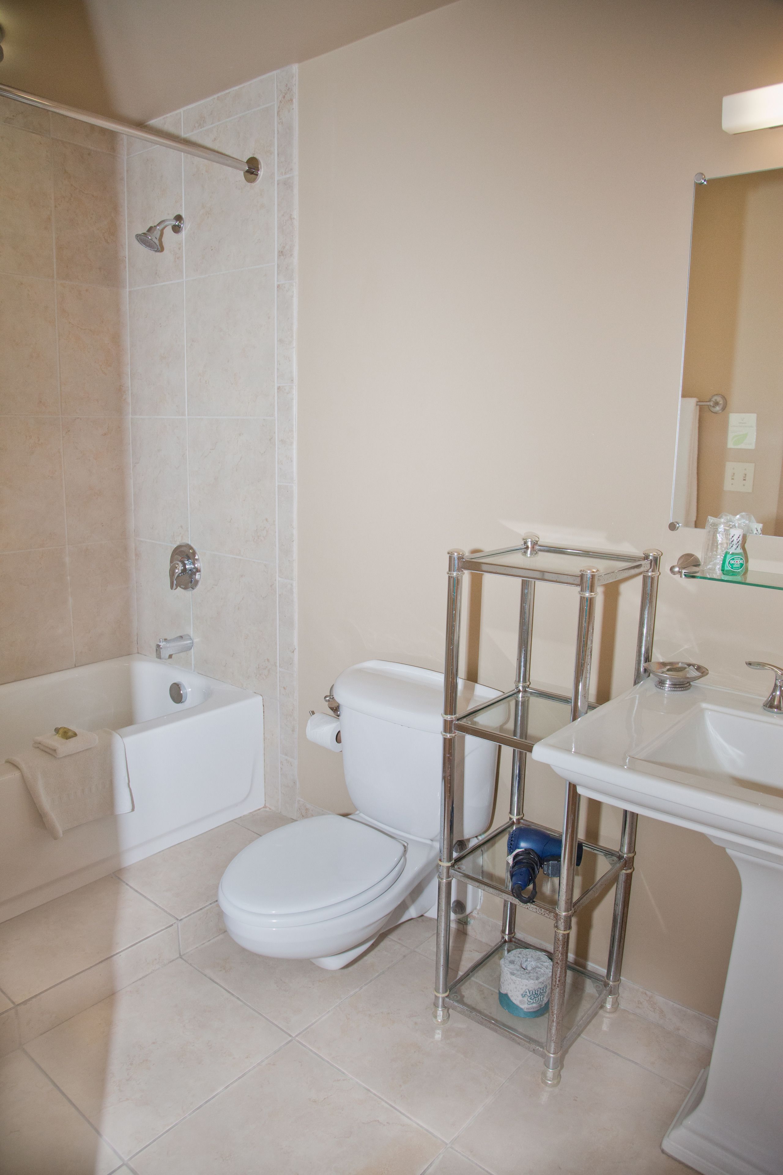 standard room, 1 king bed | bathroom | combined shower/bathtub, designer toiletries, hair dryer, bathrobes