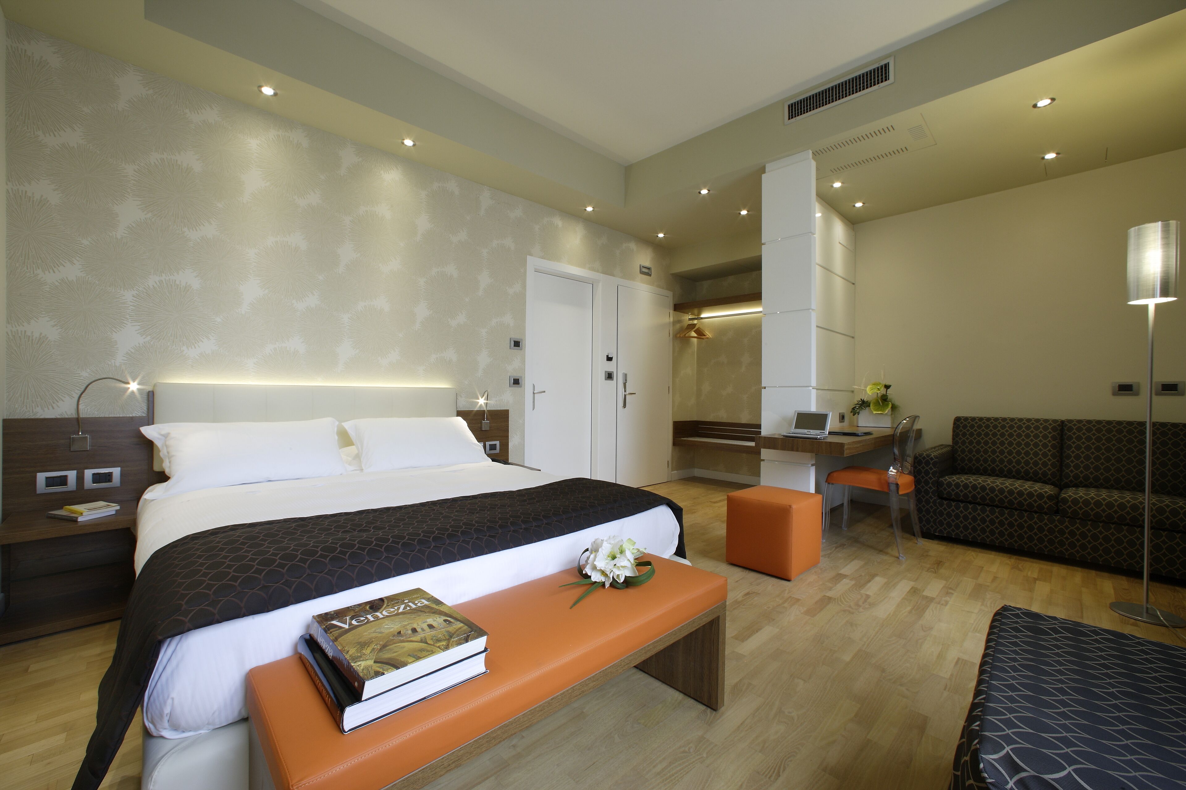 Quadruple Room, Non Smoking | In-room safe, desk, laptop workspace, soundproofing