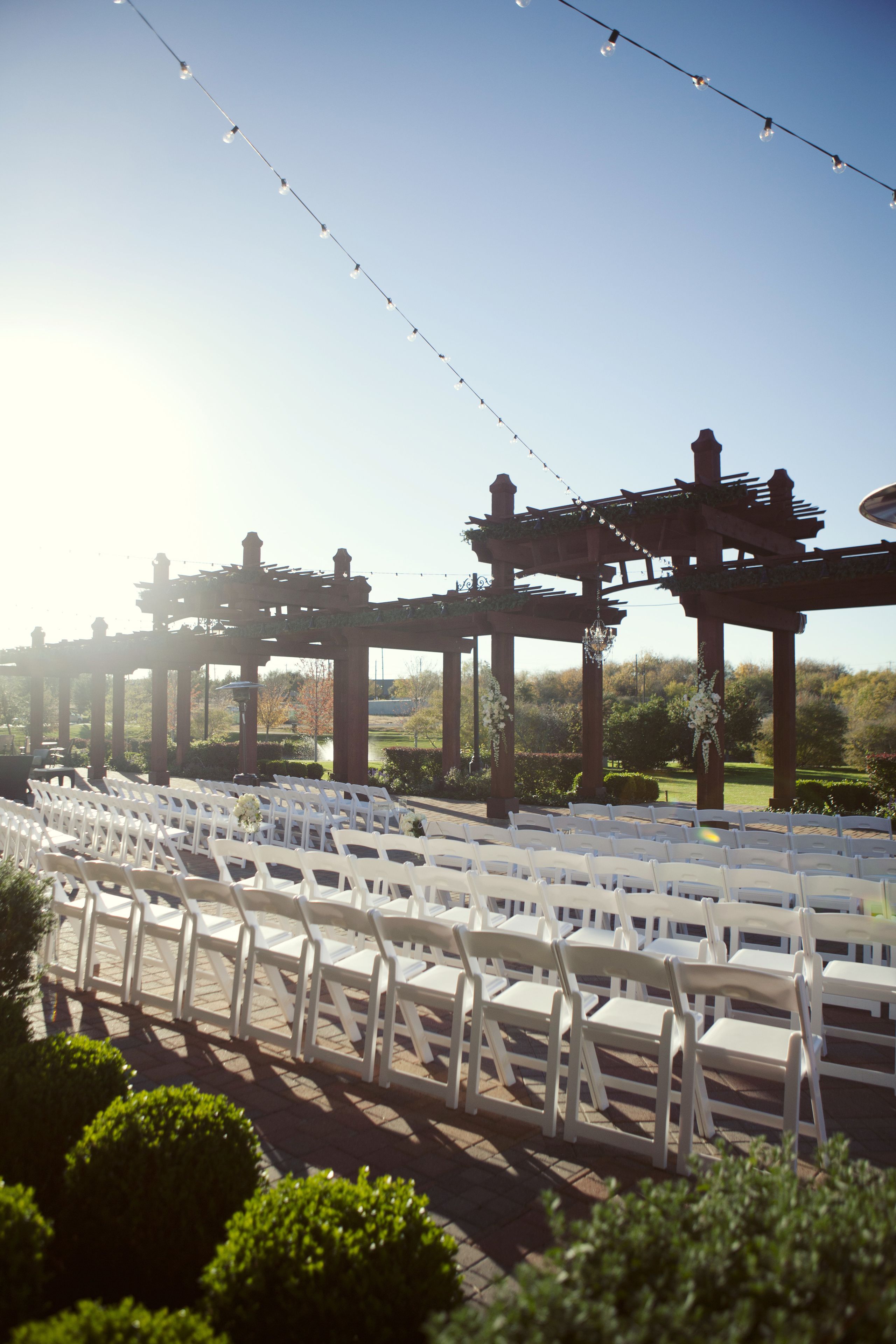 outdoor wedding area