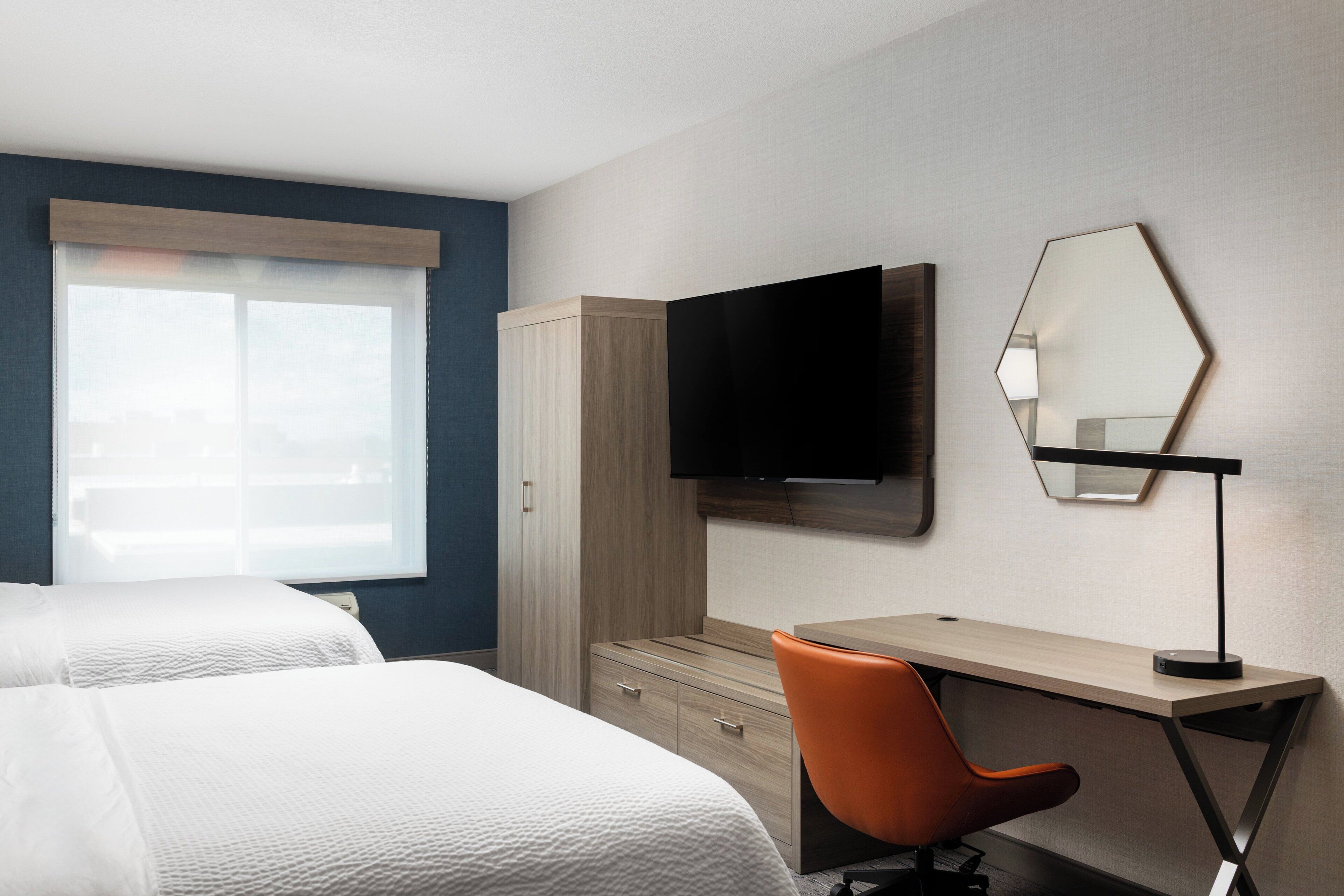 Standard Room, 2 Queen Beds | Desk, laptop workspace, blackout curtains, iron/ironing board