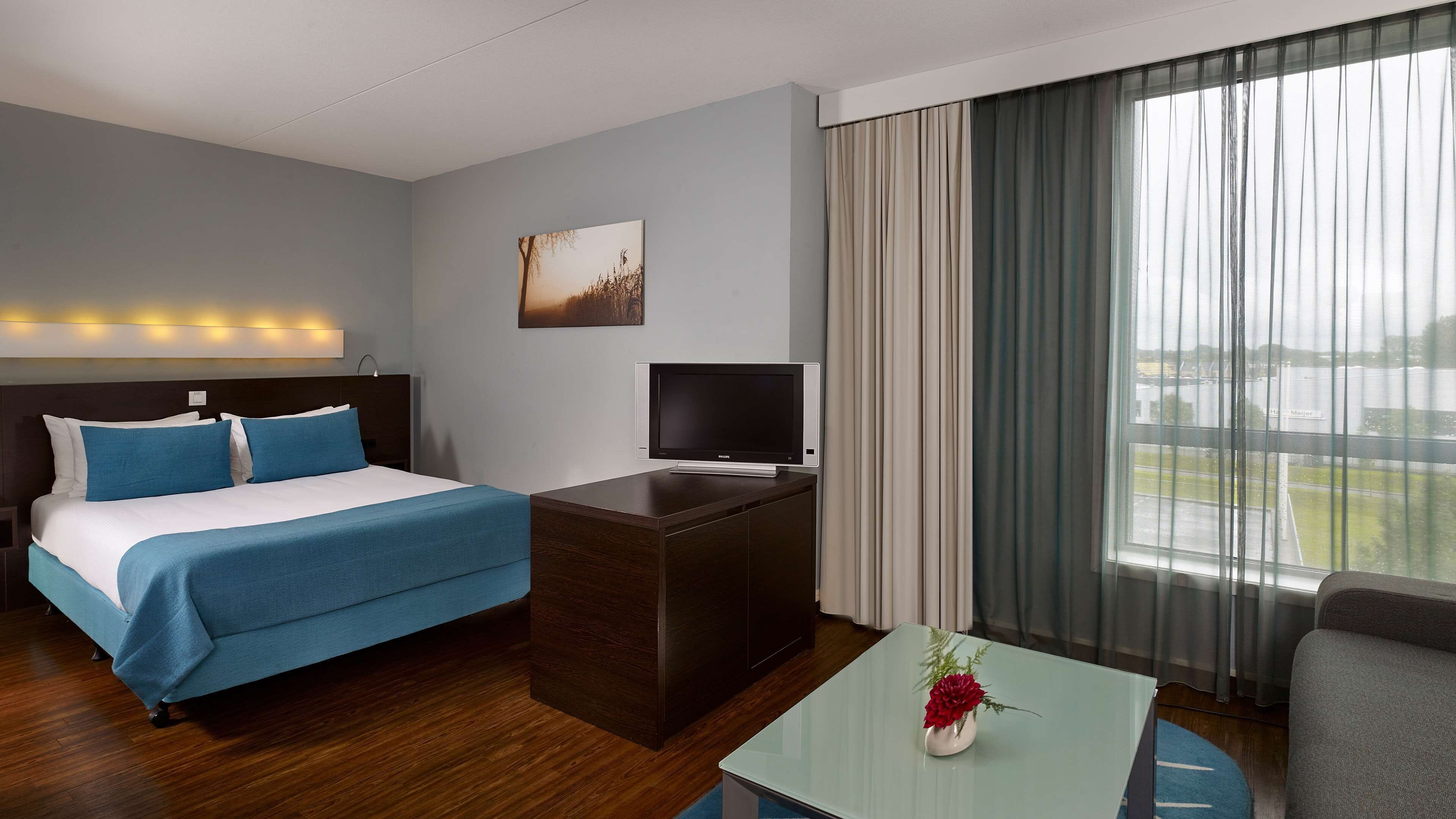 executive room, 1 queen bed | hypo-allergenic bedding, down duvets, minibar, in-room safe