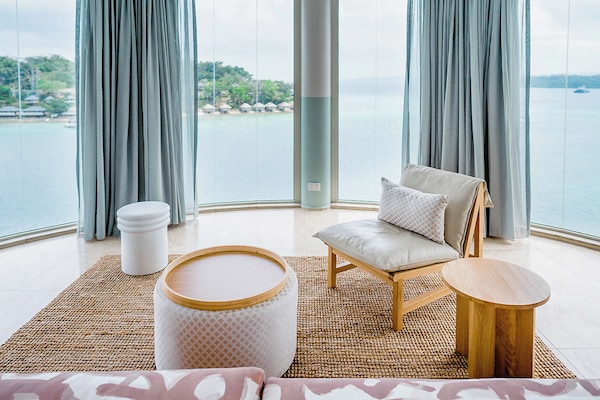 Suíte presidencial | Roupas de cama premium, cofres nos quartos, escrivaninha
