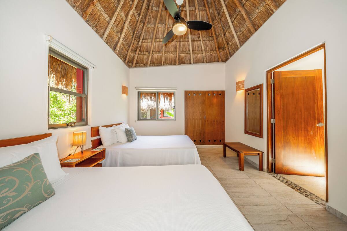 Bungalow, 2 Double Beds, Kitchen | In-room safe, iron/ironing board, free WiFi, individually decorated