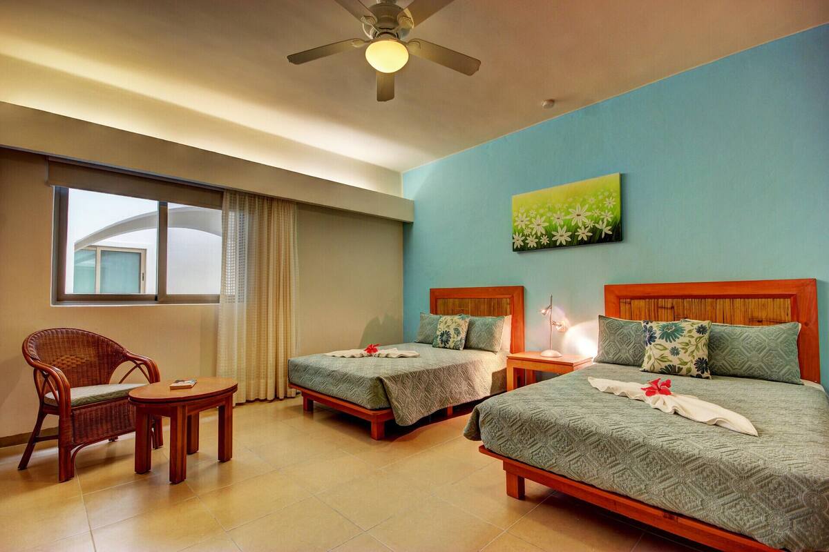 In-room safe, iron/ironing board, WiFi (free), individually decorated