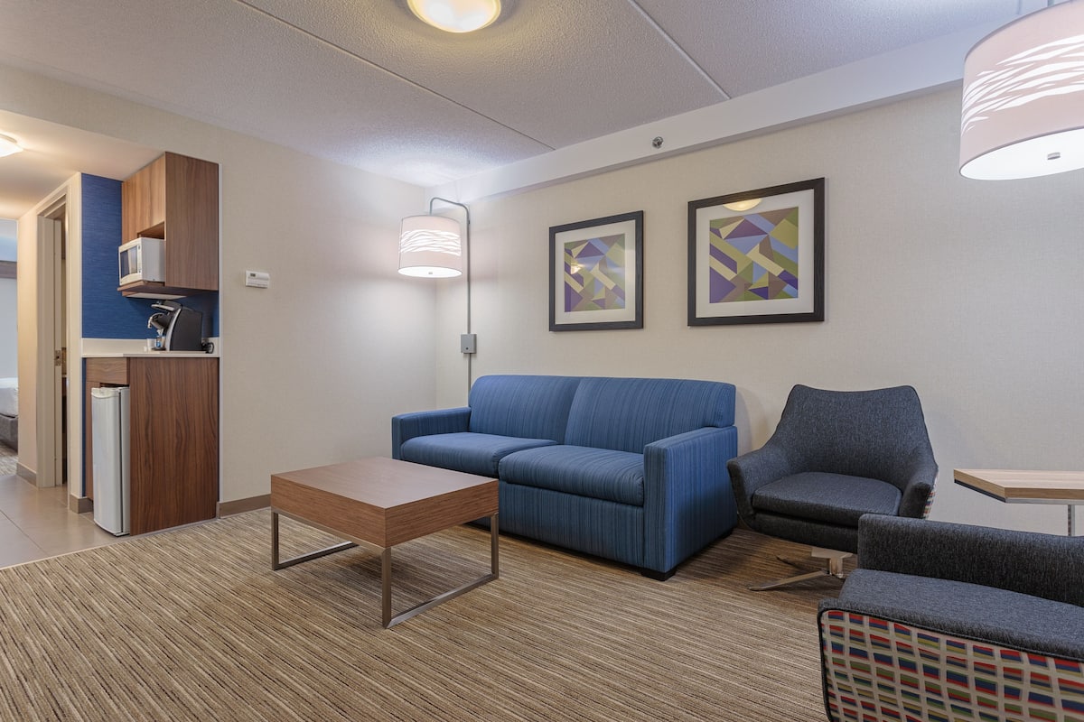 suite, 1 bedroom | desk, laptop workspace, blackout curtains, iron/ironing board