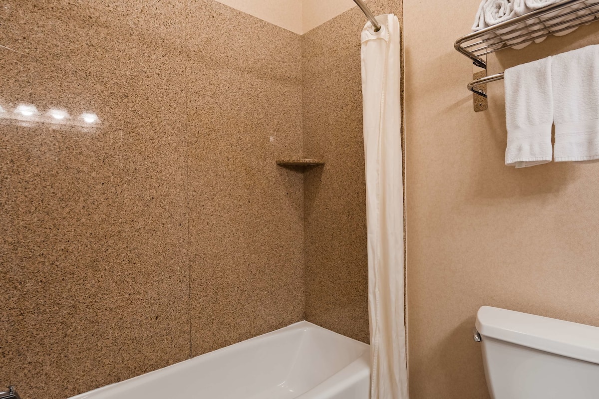 Free toiletries, hair dryer, towels