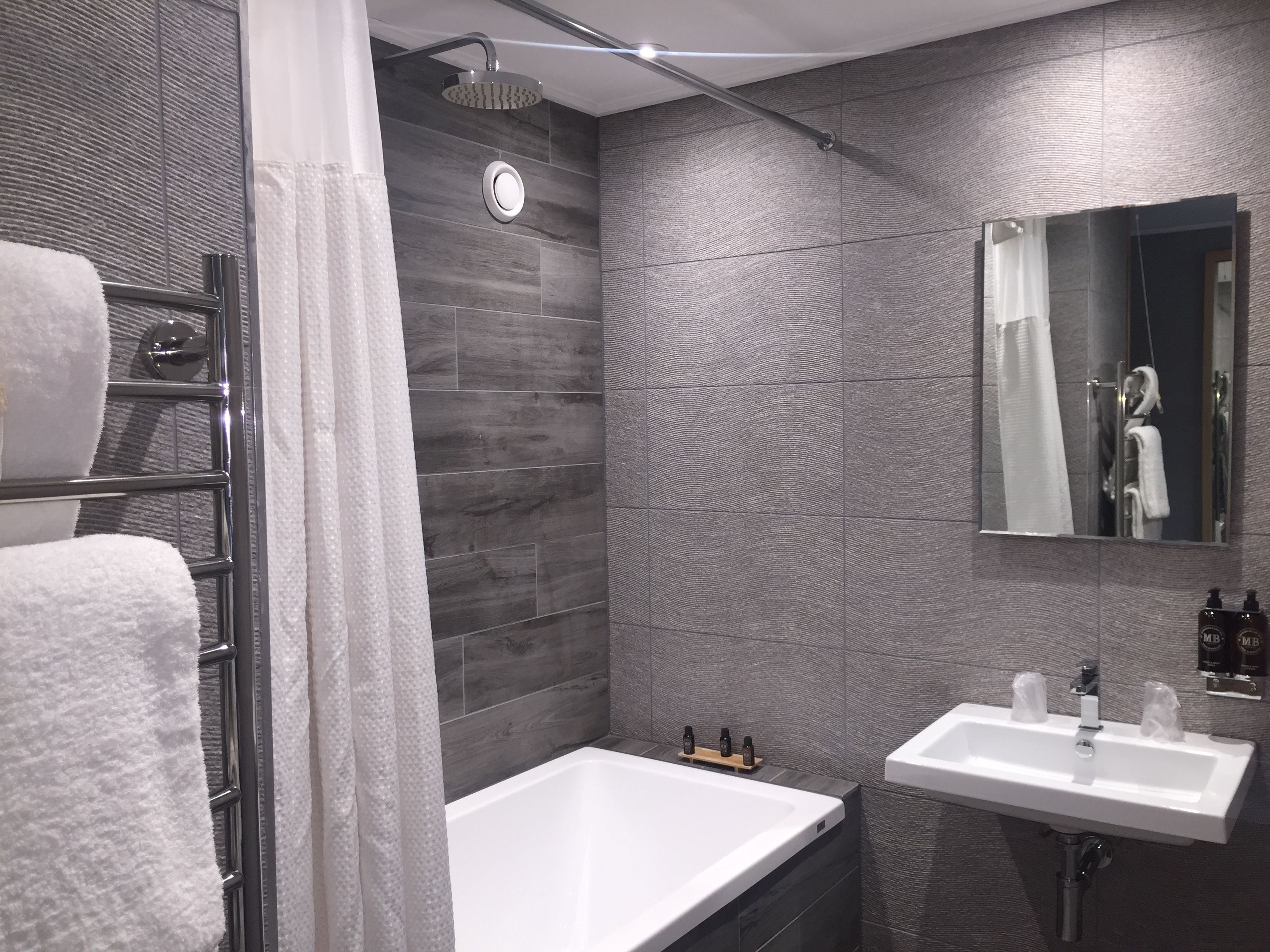 free toiletries, hair dryer, bathrobes, towels