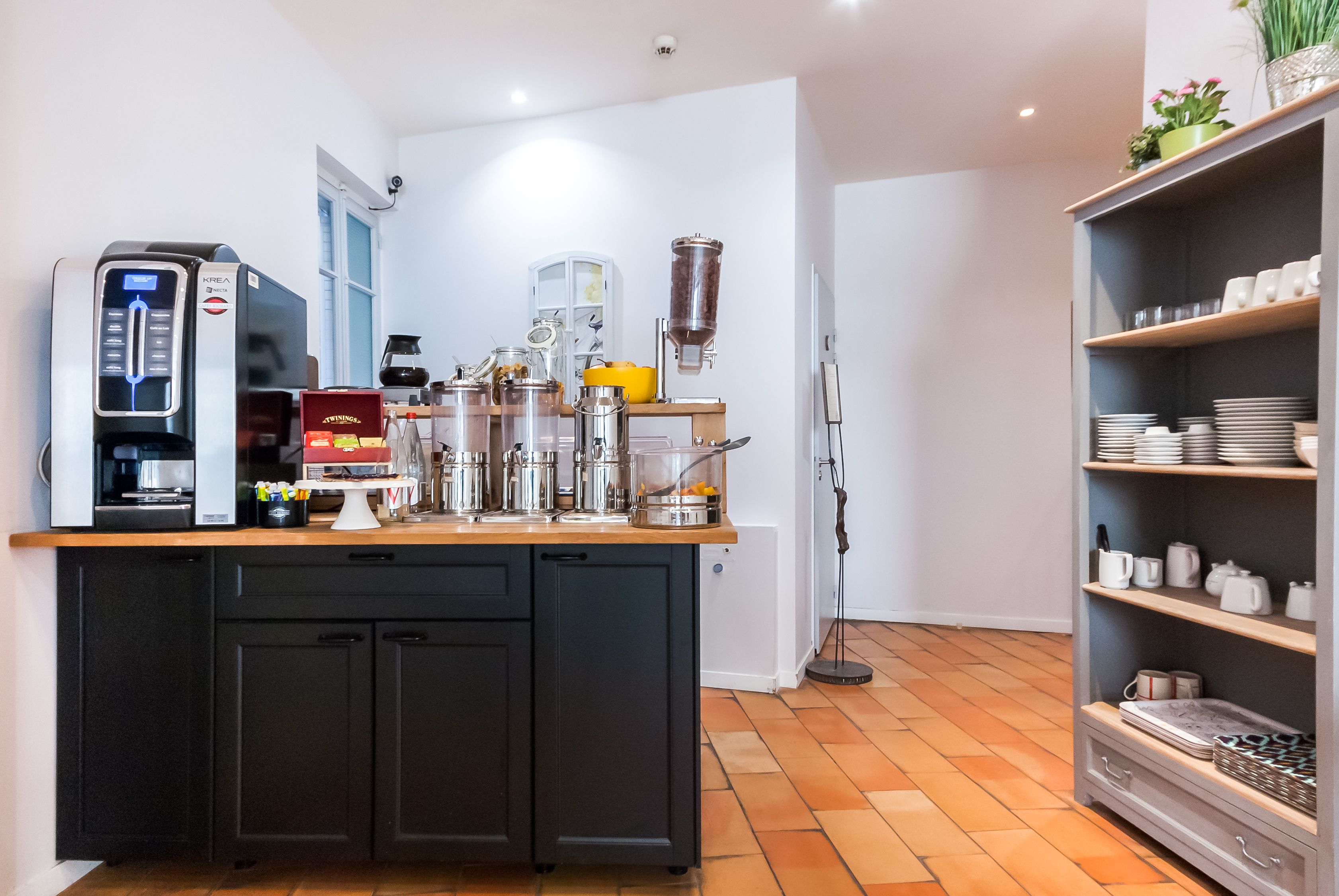 daily buffet breakfast for a fee