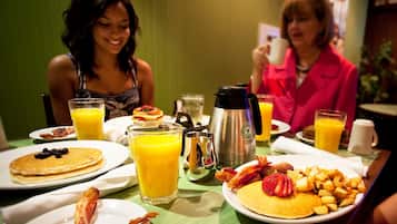 Cooked-to-order breakfast for a fee