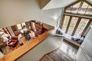 Premium Condo, 3 Bedrooms | Living area | Flat-screen TV, fireplace